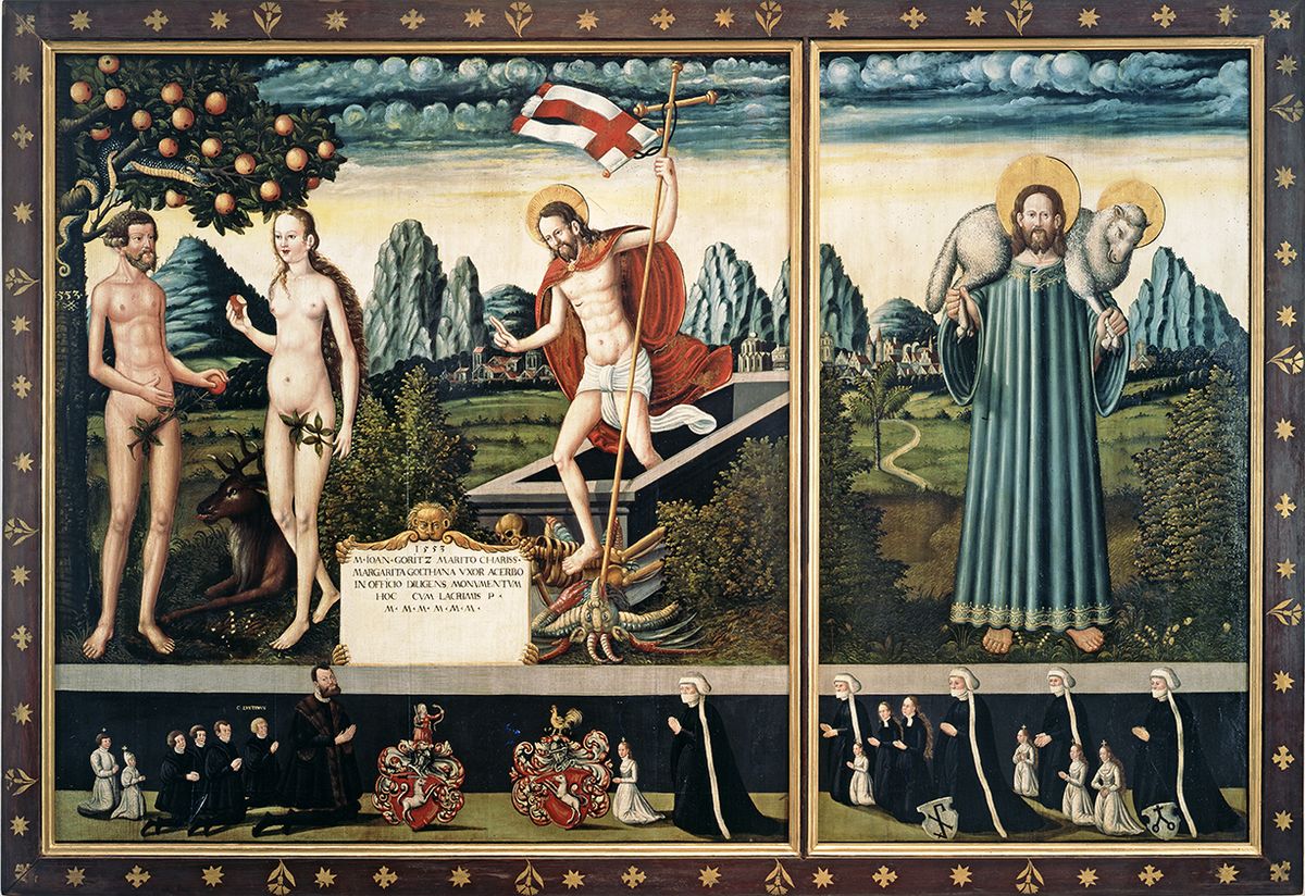 enlarge the image: Cranach Werkstatt, Epitaph Göritz, 1553, Foto: Kustodie/Marion Wenzel