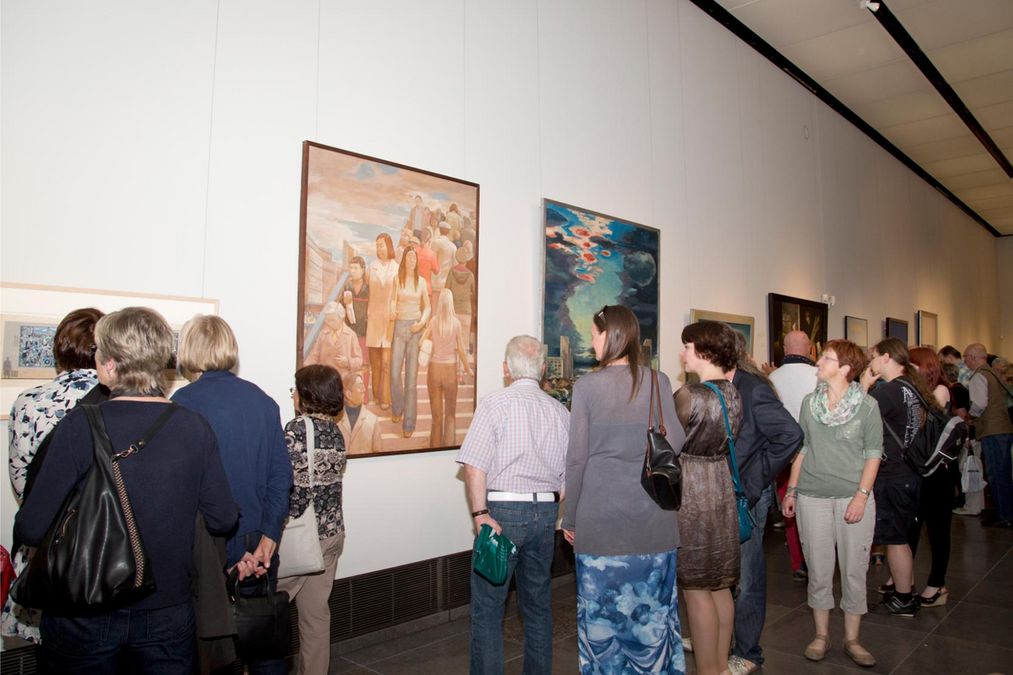 Eröffnung der Ausstellung "Ansichtssache - Leipziger Maler und ihre Stadt", 2015, Foto: Kustodie